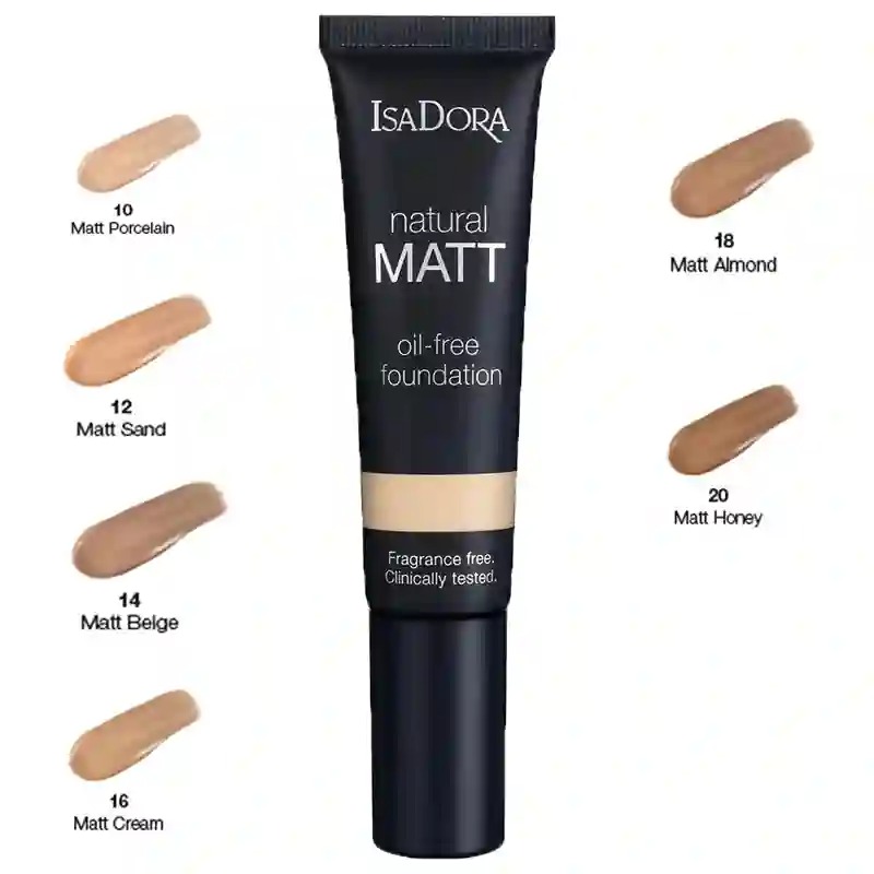  کرم پودر ایزادورا مدل NATURAL MATT OIL FREE حجم 35 میلی لیتر