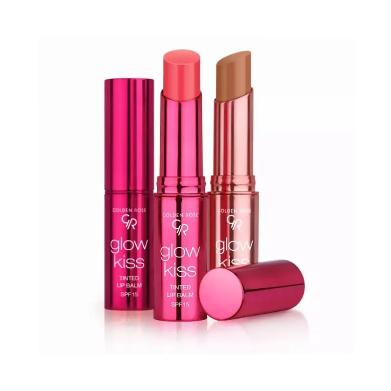 Golden Rose بالم لب رنگی گلدن رز SPF 15 مدل GLOW KISS TINTED