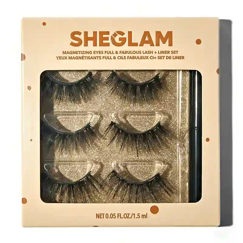 sheglam ست مژه مگنتی پنس و خط چشم شیگلم مدل MAGNETIZING LASHES – LINER SET