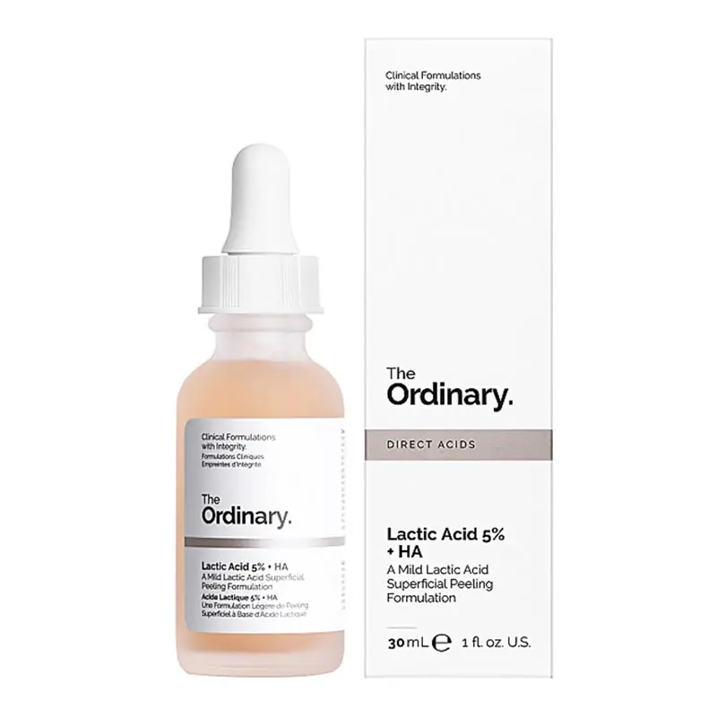 The Ordinary سرم لایه بردار لاکتیک اسید 5% و هیالورونیک اسید اوردینری حجم 30 میل