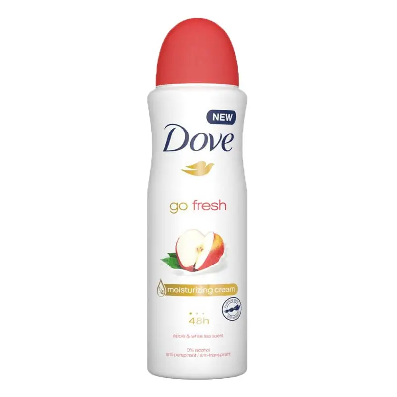 Dove اسپری ضد تعریق داو مدل گو فرش سیب و چای سفید DOVE GO FRESH حجم 250 میل