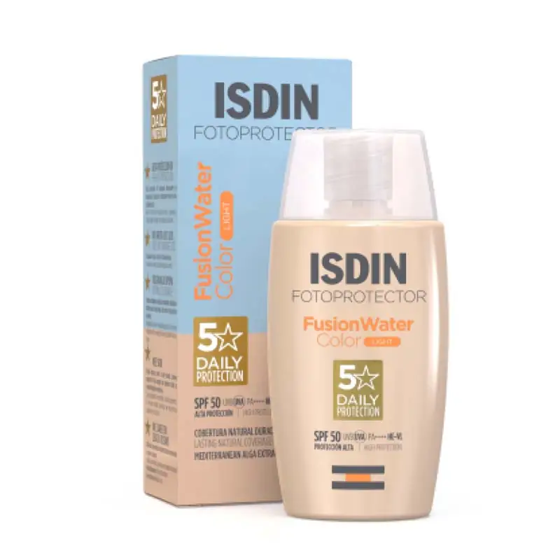 ISDIN ضد آفتاب فیوژن واتر رنگی ایزدین رنگ LIGHT حجم 50 میل