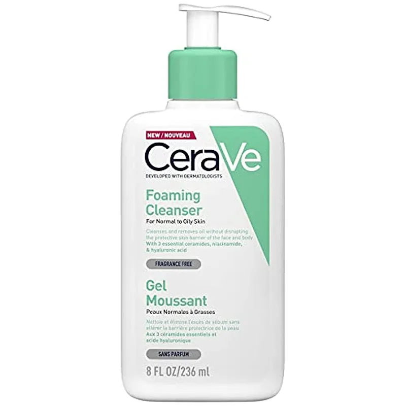 CeraVe فوم شست و شو سراوی CeraVe مدل FOAMING CLEANSER حجم ۲۳۶ میل