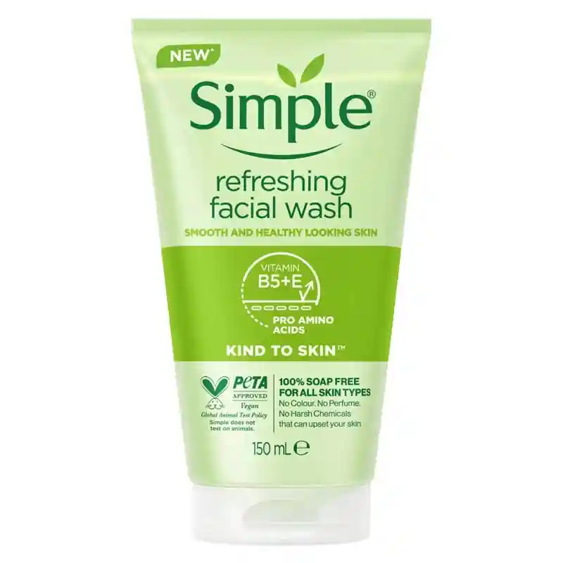 Simple ژل شستشوی سیمپل مدل REFRESHING FACIAL WASH حجم 150 میل