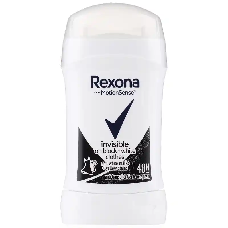 Rexona مام صابونی رکسونا زنانه مدل INVISIBLE ON BLACK + WHITE CLOTHES حجم ۴۰ گرم