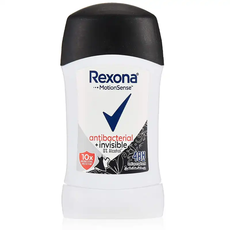  Rexona مام صابونی رکسونا زنانه مدل ANTIBACTERIAL + INVISIBLE حجم ۴۰ گرم