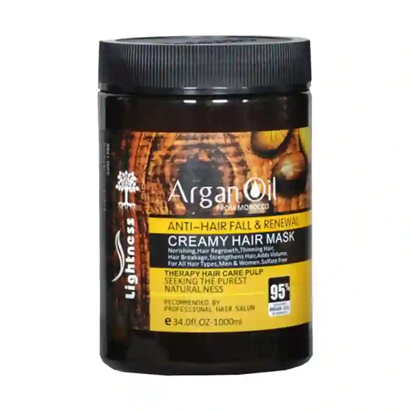 Lightness  ماسک مو لایتنس مدل ARGAN OIL حجم 1000 میلی لیتر