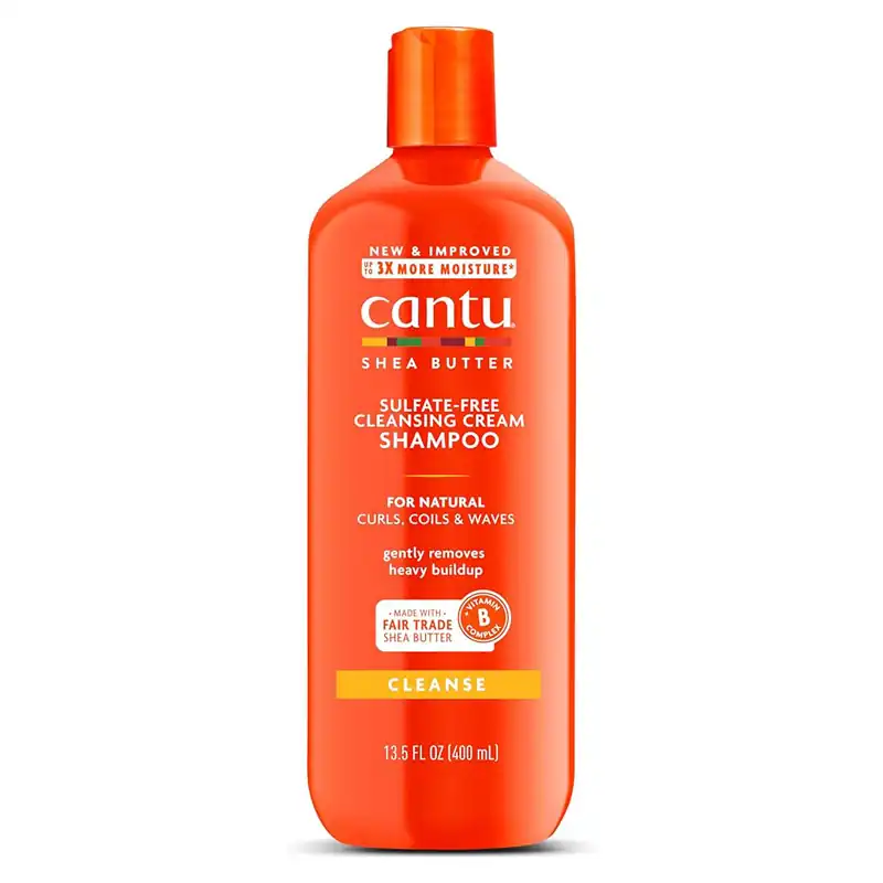 Cantu  شامپو شی باتر موهای فر و مجعد کنتو CANTU CLEANSING SHAMPOO حجم ۴۰۰ میل