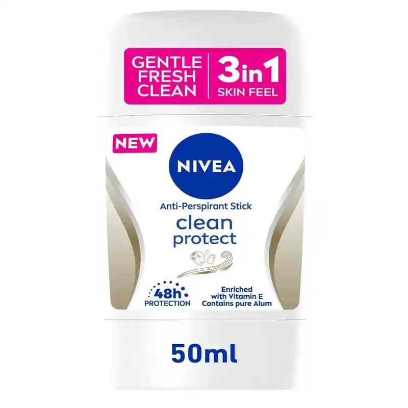 Nivea استیک ضد تعریق مردانه CLEAN PROTECT 48H نیوآ حجم 50 میل