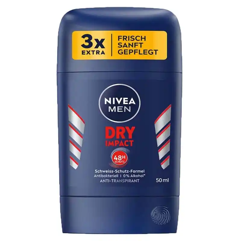 Nivea استیک ضد تعریق مردانه DRY IMPACT 48H نیوآ حجم 50 میل